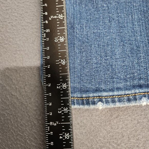 American Eagle Women 8 Mid Rise Kick Boot Super Stretch Jeans - Picture 10 of 13